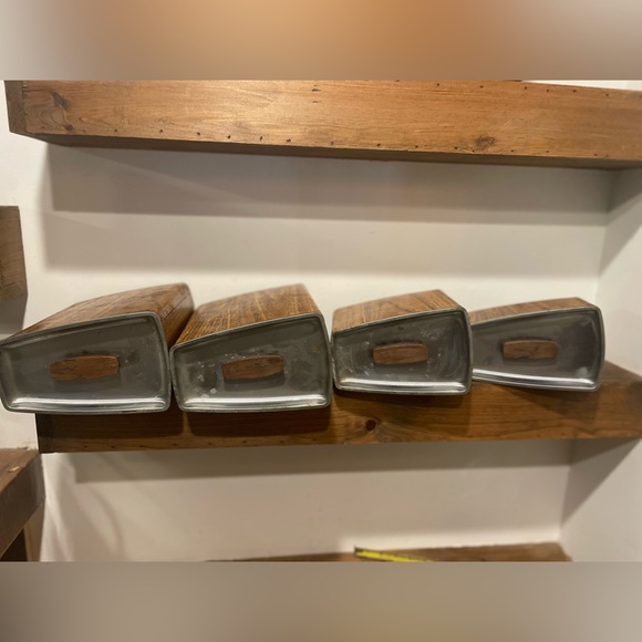 Vintage Mid Century Canister Set of 4 Coffee Tea Flour Sugar - Picture 7 of 10